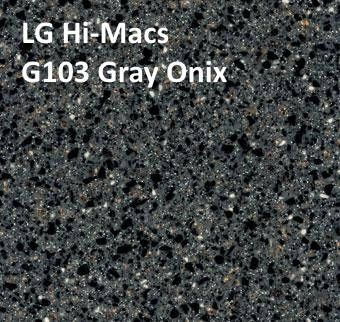 Акриловый камень LG Hi-Macs G103 Gray Onix